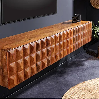 TV-skrinka 43351 Vulcano 160cm Drevo Mango