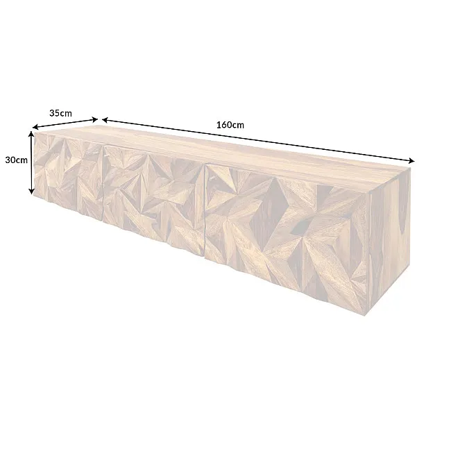 TV-skrinka 43708 Stone 160cm Drevo Palisander