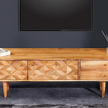 TV-skrinka 43736 Alpine 145cm Drevo Acacia Honey