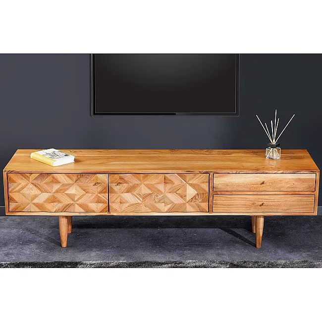 TV-skrinka 43736 Alpine 145cm Drevo Acacia Honey TV-skrinka 43736 Alpine 145cm Drevo Acacia Honey