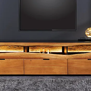 TV-skrinka Grand Acacia 44097 180cm Drevo Acacia