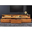 TV-skrinka Grand Acacia 44097 180cm Drevo Acacia