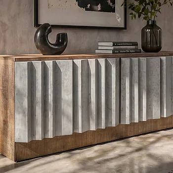 TV-komoda 44477 Zalvero 150cm Drevo Mango