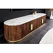 TV-skrinka 45828 Gatsby 170cm Drevo Mango-Biely mramor
