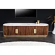 TV-skrinka 45828 Gatsby 170cm Drevo Mango-Biely mramor