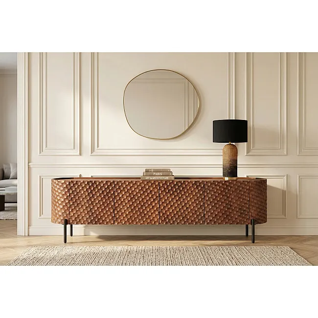 TV-skrinka 47585 Adlon 200cm Drevo Mango Hnedé