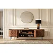TV-skrinka 47585 Adlon 200cm Drevo Mango Hnedé