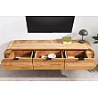 TV-skrinka 47756 Organic 160cm Drevo Acacia