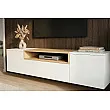 TV-skrinka 47807 Loft 160cm Biela/Prírodná Dub Dyha