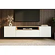 TV-skrinka 47807 Loft 160cm Biela/Prírodná Dub Dyha