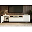 TV-skrinka 47807 Loft 160cm Biela/Prírodná Dub Dyha