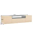 TV-skrinka 47808 Loft 160cm Prírodná Dub Dyha/Čierna