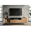 TV-skrinka 47808 Loft 160cm Prírodná Dub Dyha/Čierna