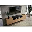 TV-skrinka 47808 Loft 160cm Prírodná Dub Dyha/Čierna