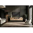 TV-skrinka 47809 Loft 160cm Sivá/Prírodná Dub Dyha