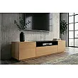 TV-skrinka 47811 Loft 160cm Prírodná Dub Dyha/Čierna