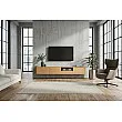 TV-skrinka 47816 Loft 200cm Prírodná Dub Dyha/Čierna