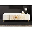 TV-skrinka 48411 Bailey 180cm Drevo Mango Bielené