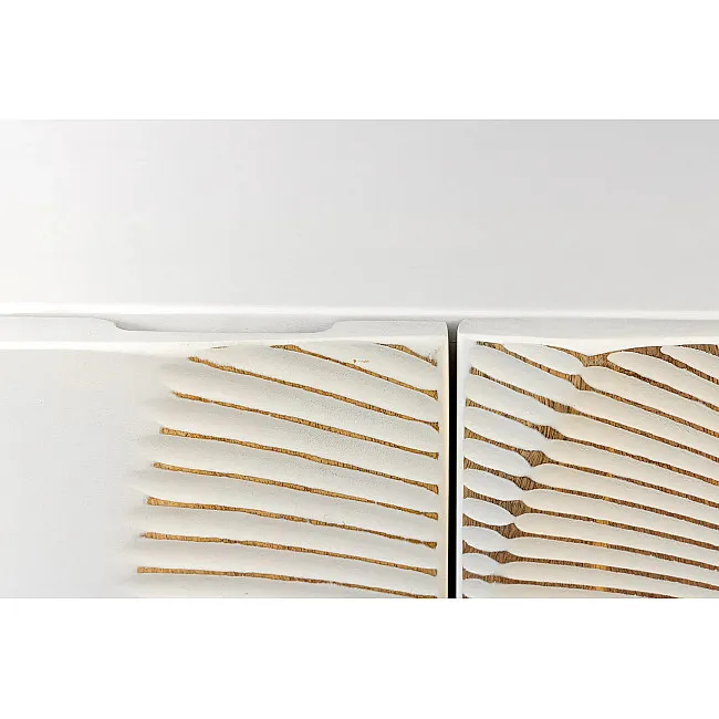 TV-skrinka 48411 Bailey 180cm Drevo Mango Bielené