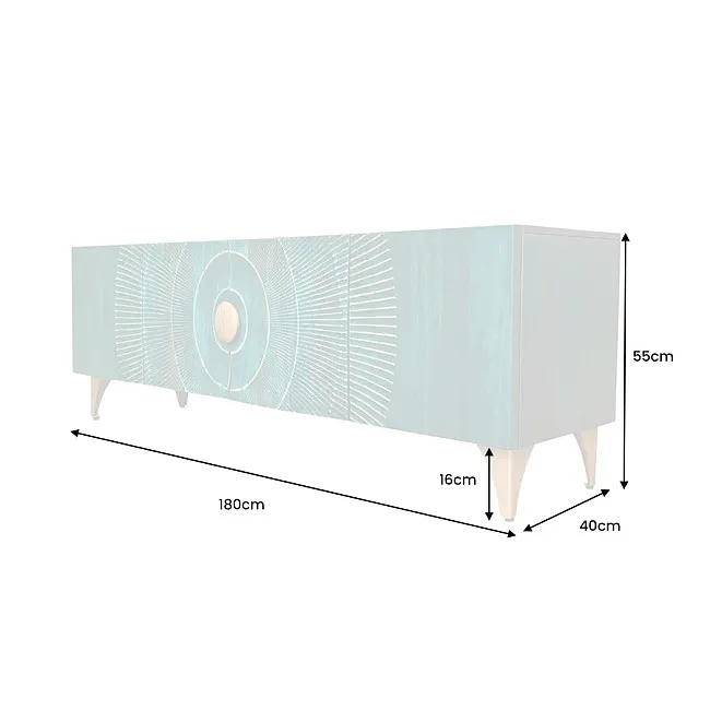 TV-skrinka 48525 Bailey 180cm Drevo Mango