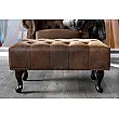 Taburetka 19449 Chesterfield Antik Hnedá