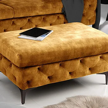 Taburetka 41299 Modern Barock Zamat Žltá