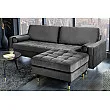 Taburetka 43132 Cozy Zamat Šedá