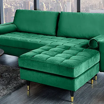 Taburetka 43133 Cozy Zamat Smaragdovozelená Taburetka 43133 Cozy Zamat Smaragdovozelená