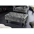 Taburetka 43521 Chesterfield Zamat šedá