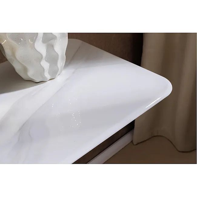 Toaletný stolík/Konzola Art Living - Biely Mramor