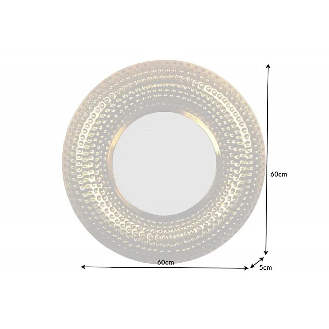 Zrkadlo 40396 Ø60cm Orient gold aluminium Zrkadlo 40396 Ø60cm Orient gold aluminium