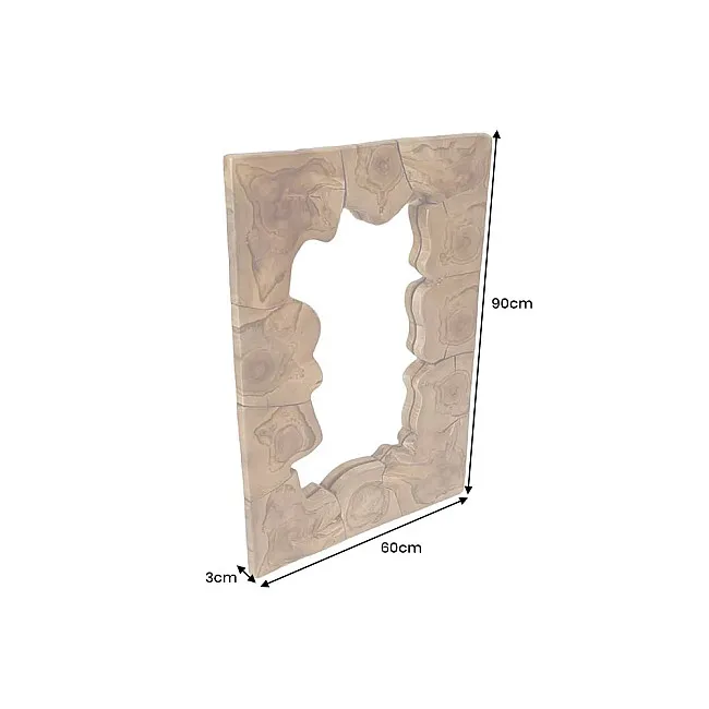 Zrkadlo 44711 Mosaic 60x90cm Drevo Teak
