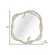 Zrkadlo 45432 Snake Ø80cm Zlaté