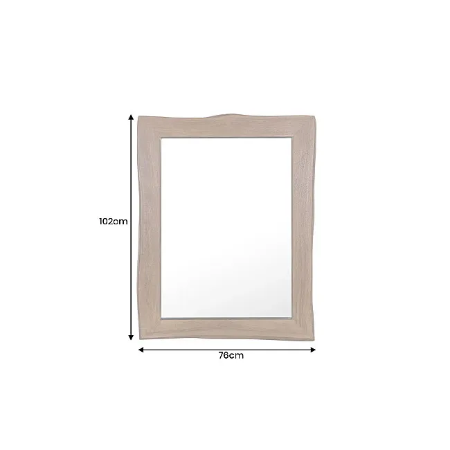 Zrkadlo 46490 Mammut 75x100cm Drevo Acacia