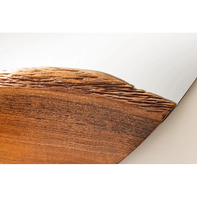 Zrkadlo 46492 Living Edge Ø100cm Drevo Acacia