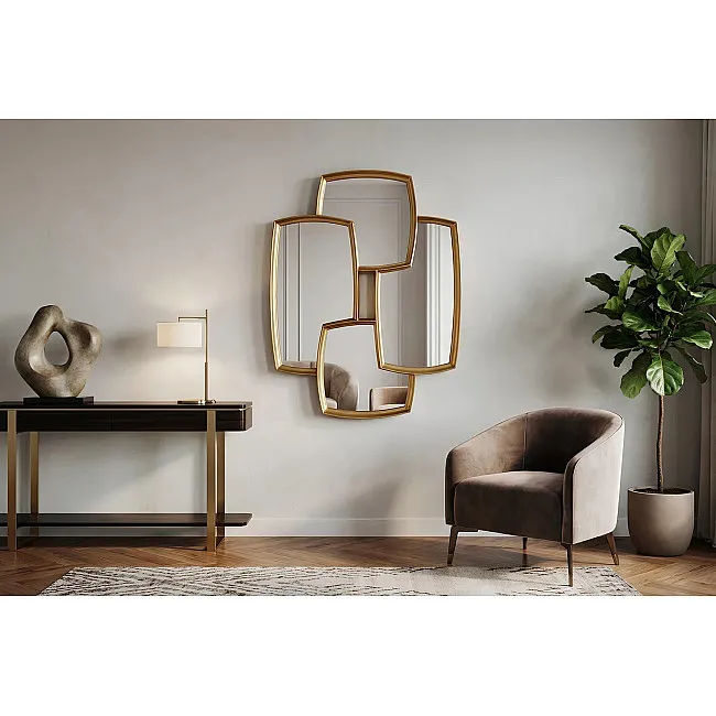 Zrkadlo Quadra 48190 90x70cm Zlaté