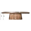 Jedálenský stôl XXL 20-28 Arcadia 300x120cm Drevo Hnedá Acacia