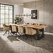 Jedálenský stôl 20-35 Stam 300x100cm Acacia natural