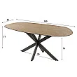 Jedálenský stôl 28-85 Ovál 180x95cm Teak dyha Jedálenský stôl 28-85 Ovál 180x95cm Teak dyha