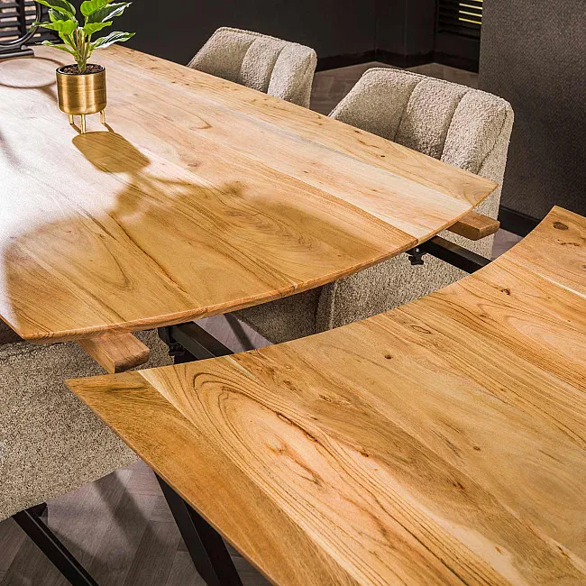 Rozkladací jedálenský stôl 29-69 175/275x90cm Masív Drevo Acacia Rozkladací jedálenský stôl 29-69 175/275x90cm Masív Drevo Acacia