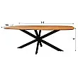 Jedálenský stôl 29-77 Arhus 215x105cm Masív Drevo Acacia Jedálenský stôl 29-77 Arhus 215x105cm Masív Drevo Acacia