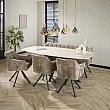 Jedálenský stôl 45-72 Romano 215x105cm 3D Ceramic Travertine