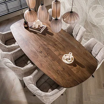 Jedálenský stôl 55-93 Central 180x90cm Masív Drevo Acacia 