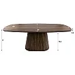 Jedálenský stôl 55-93 Central 180x90cm Masív Drevo Acacia