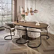 Jedálenský stôl 55-94 Central 215x105cm Masív Drevo Acacia