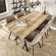 Jedálenský stôl 56-86 190x90cm Bielený dub