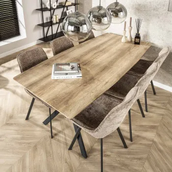 Jedálenský stôl 56-86 190x90cm Bielený dub
