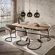 Jedálenský stôl 56-92 Cliff 215x105cm Drevo Mango