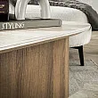 Konferenčný stôl 45-63 Romano 2-set Ceramic Travertine
