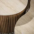 Konferenčný stôl 57-01T Ceramo 2-set 3D ceramik Travertine
